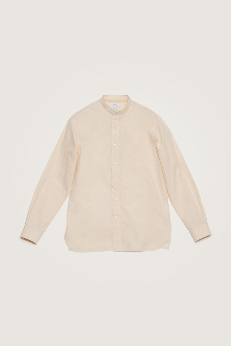 オーガニックコットンタイプライター バンドカラーシャ