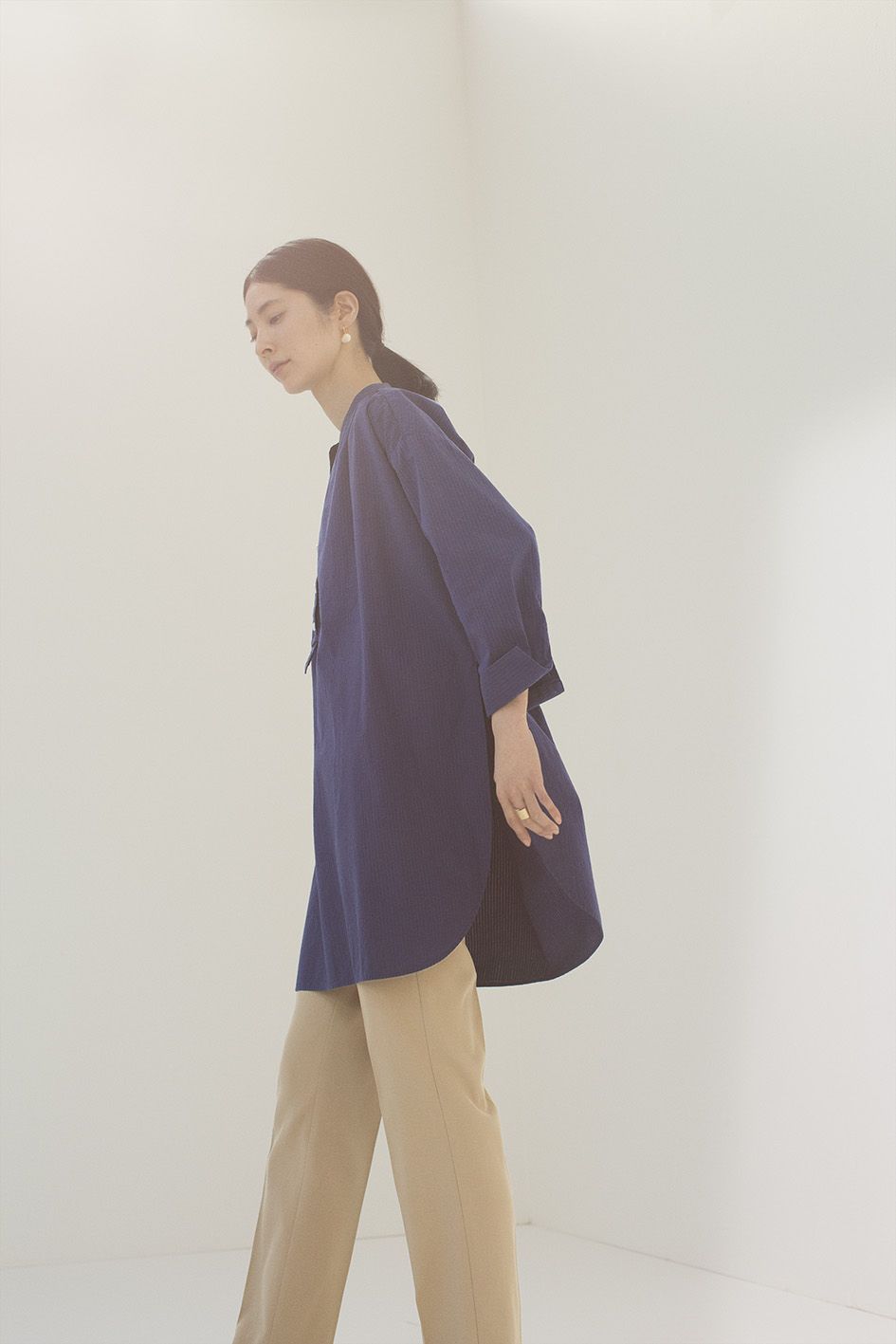 ミネラルダイオーガニック ビッグシルエットシャツ