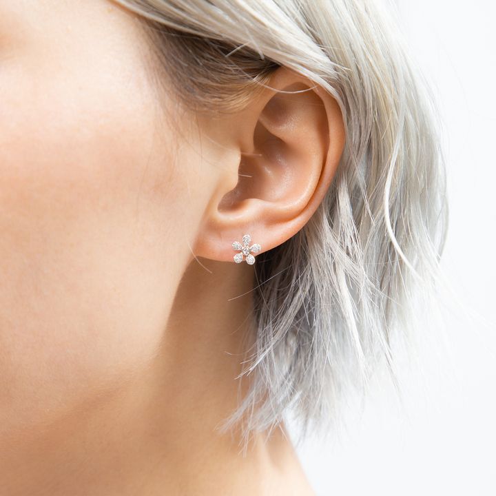 PIERCE / DROP ZIRCONIA（ピアス（両耳用））｜muku（ムク）の