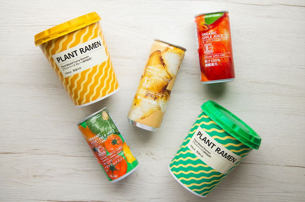 イケアのプラントベースカップラーメン・オーガニックドリンク