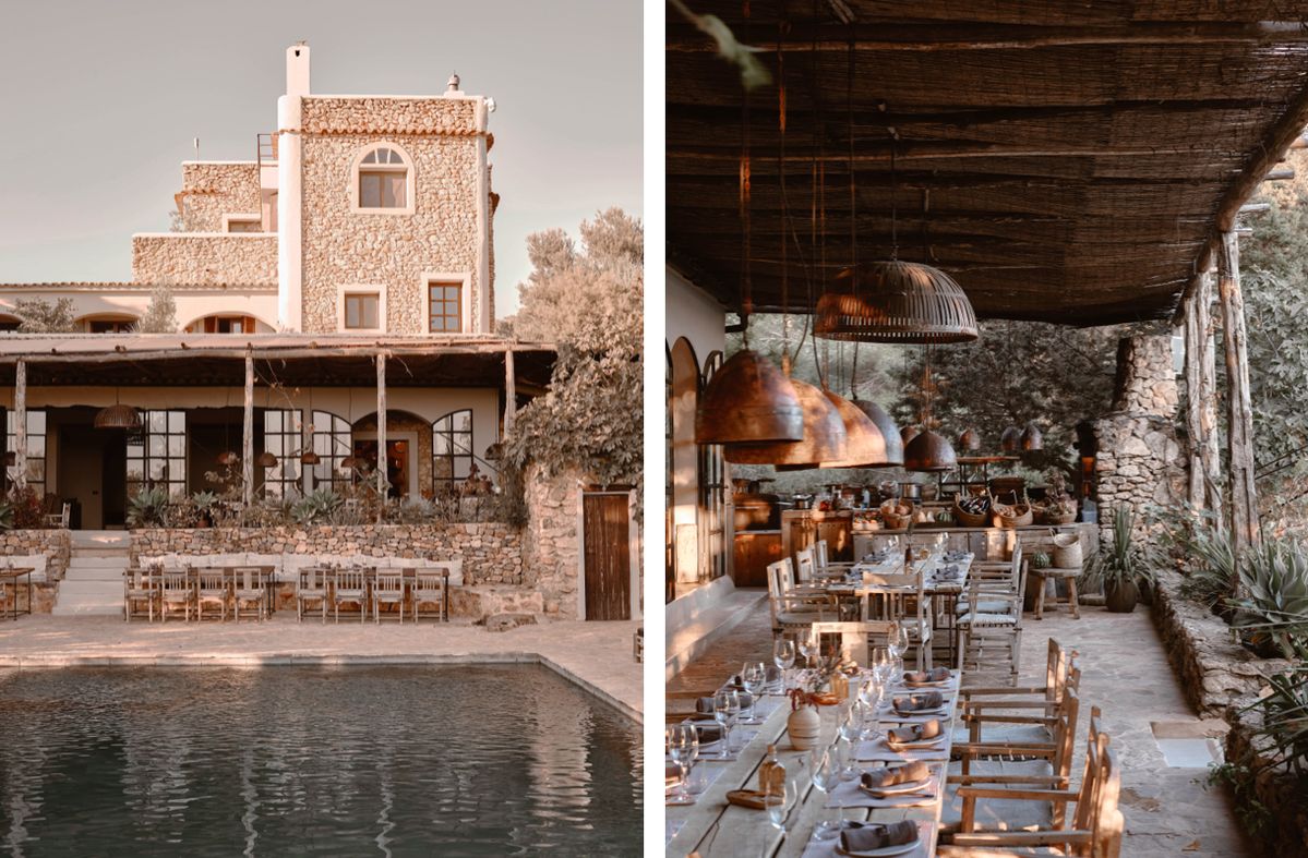 LA GRANJA IBIZA  farmhouse pool restaurant garden