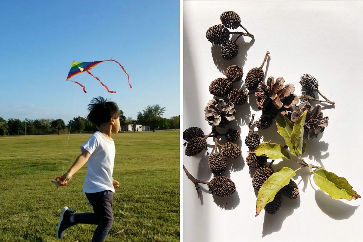 外で遊ぶ子ども