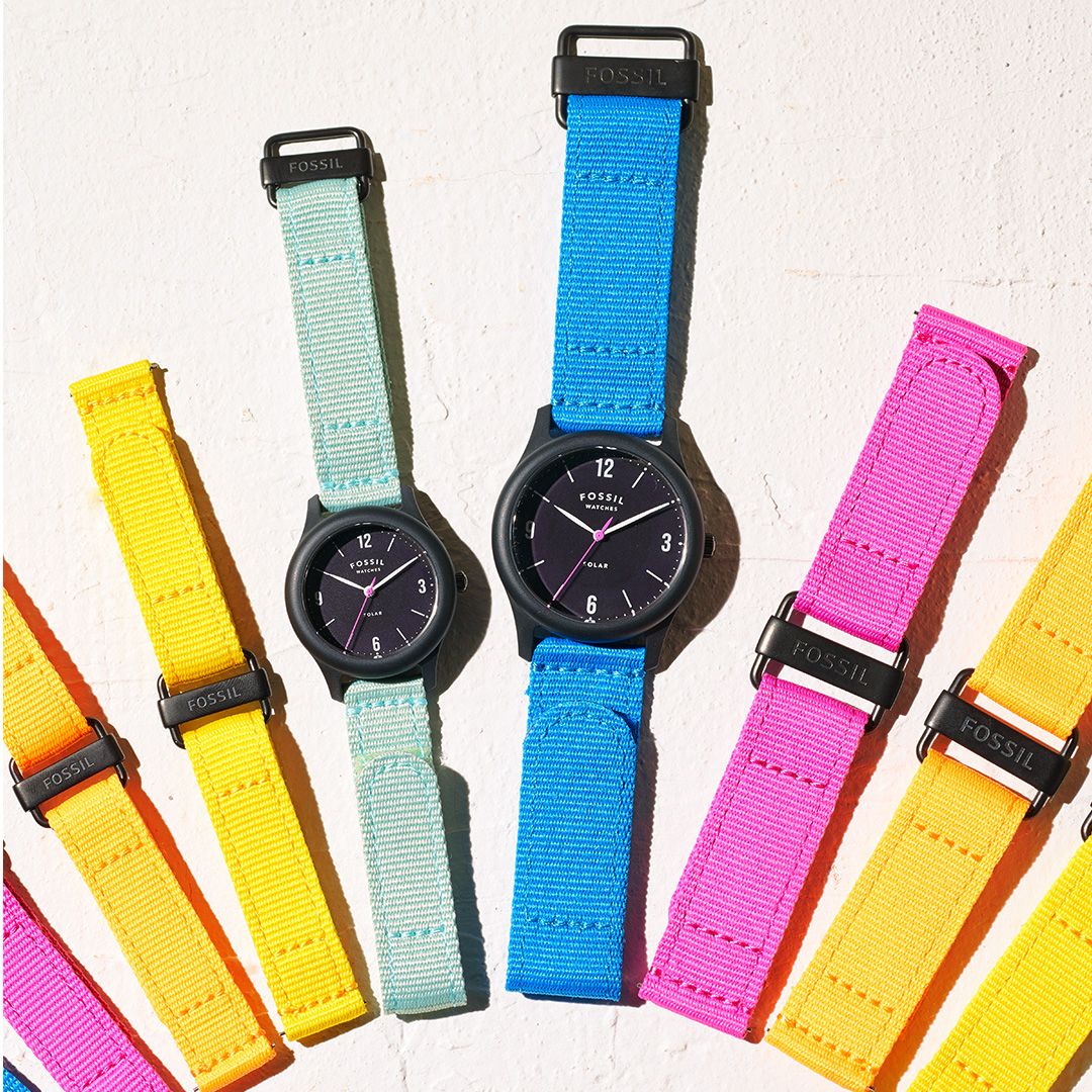 並べたソーラーウォッチ