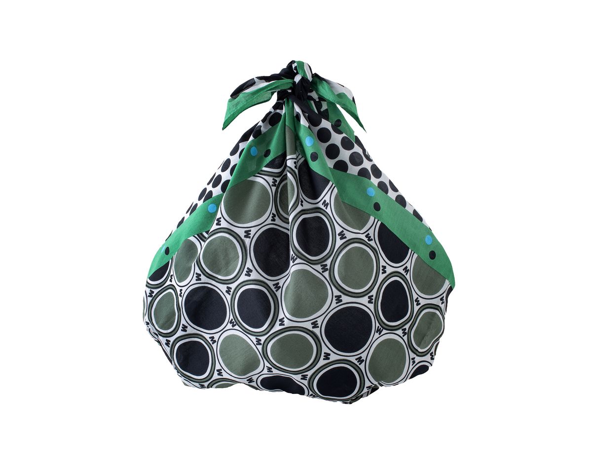 FUROSHIKI SCARF GREEN DOT