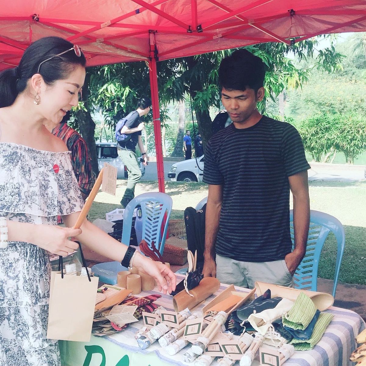 ミャンマーのストローセット