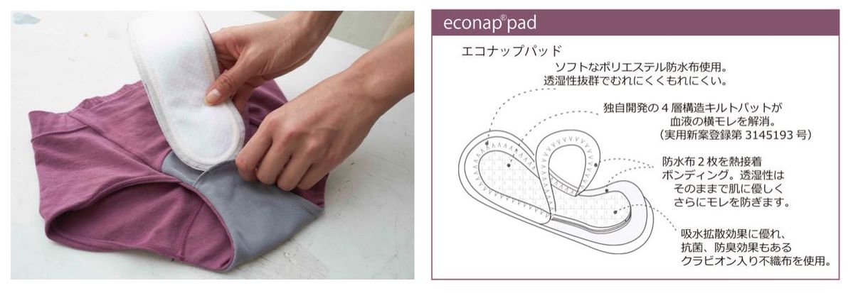 アヤメのサニタリーショーツの使い方