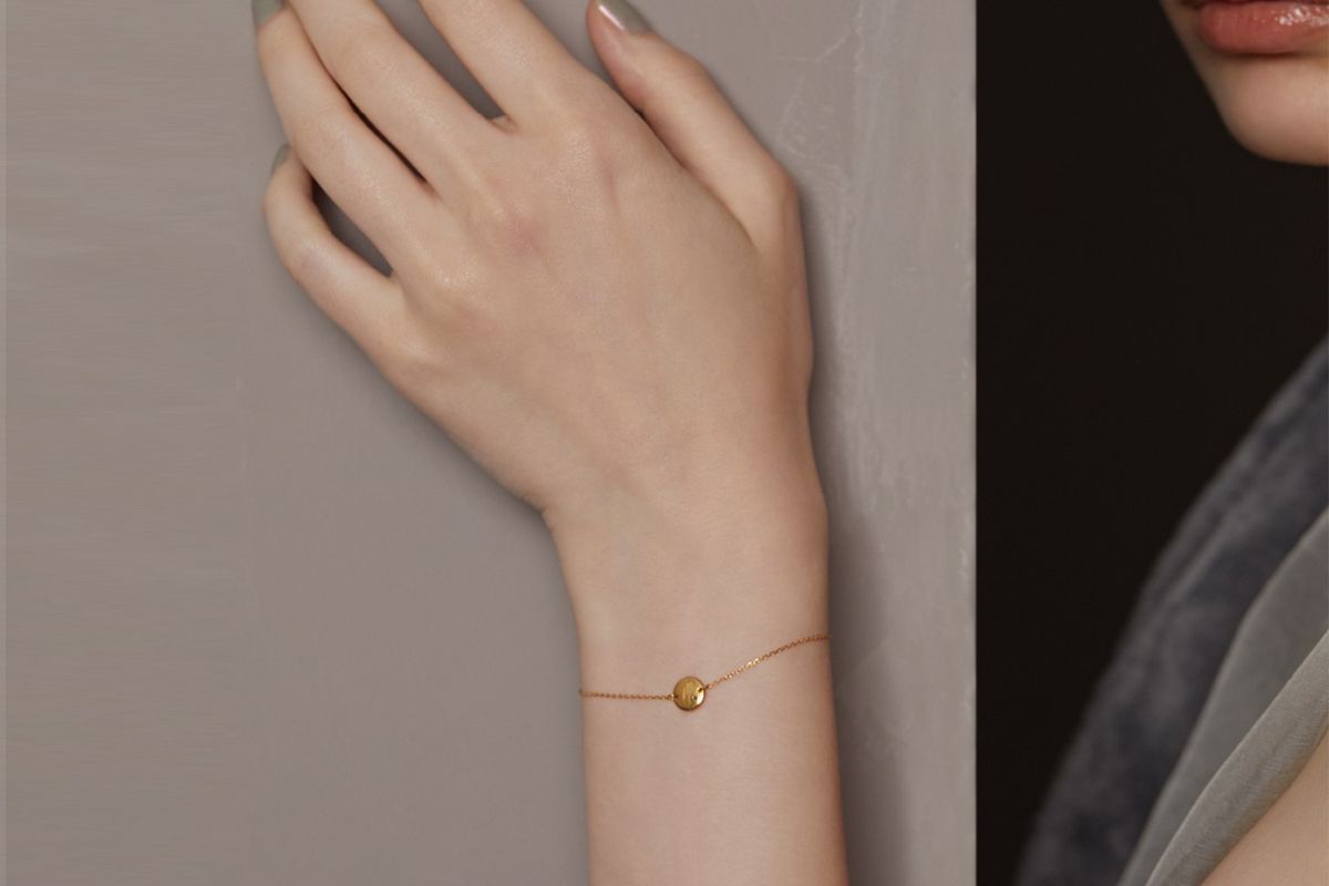 イニシャル プチメダル ブレスレット