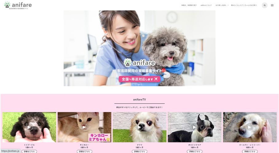 anifareサイト画像