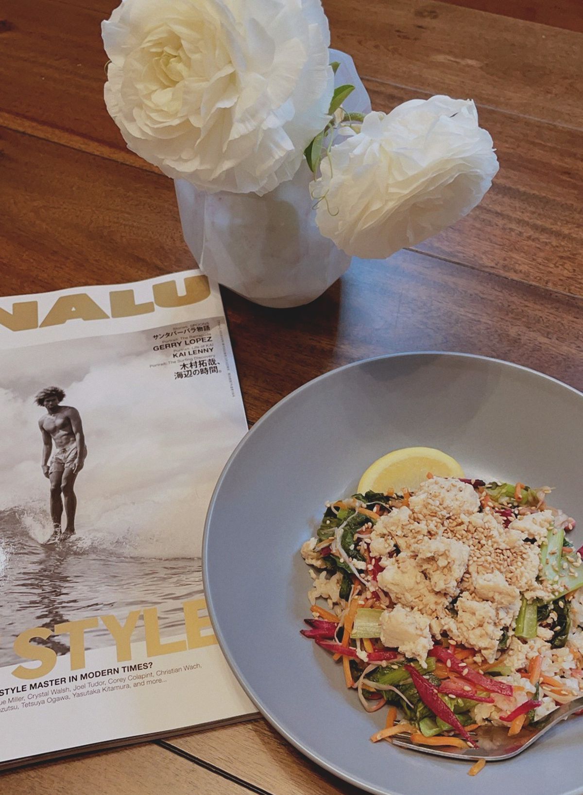 「Purple Carrot」の「豆腐そぼろのビビンバ」（撮影：エドワーズ壽里）