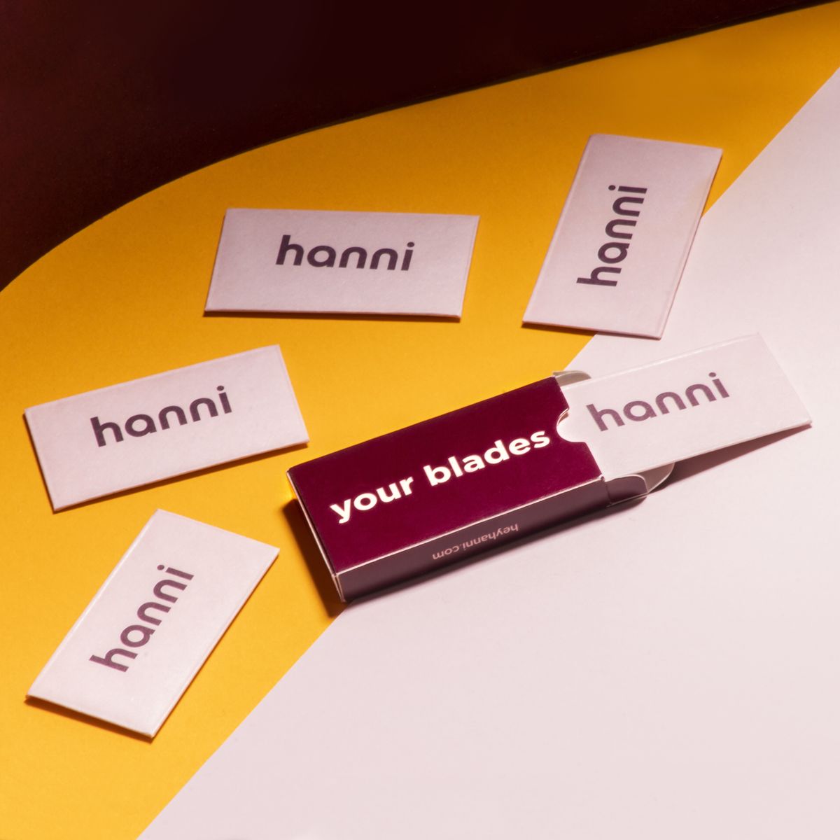 「hanni」の取り替え可能な刃