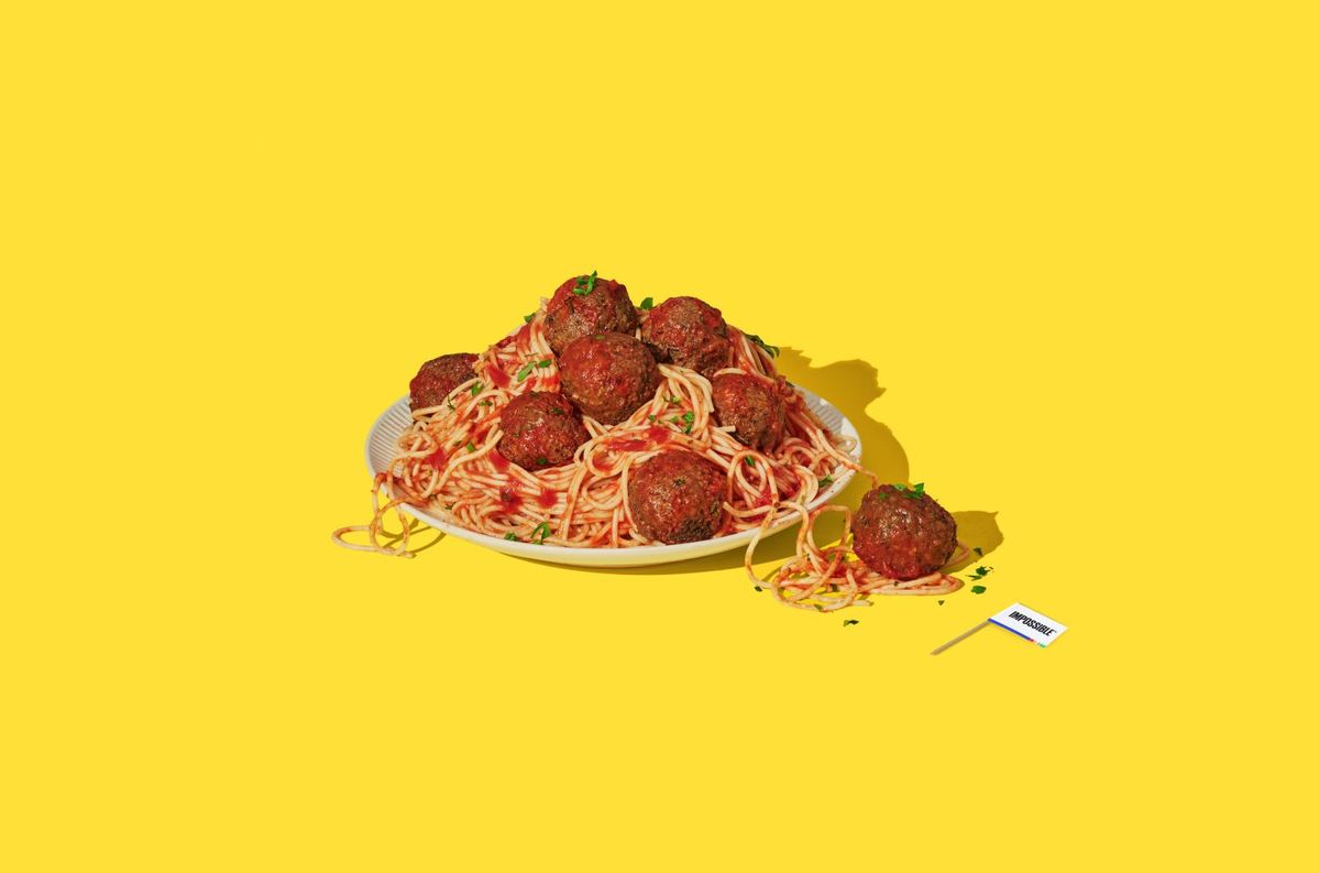 Impossible Foodsで販売している「Spaghetti with Impossible Meat Sauc」