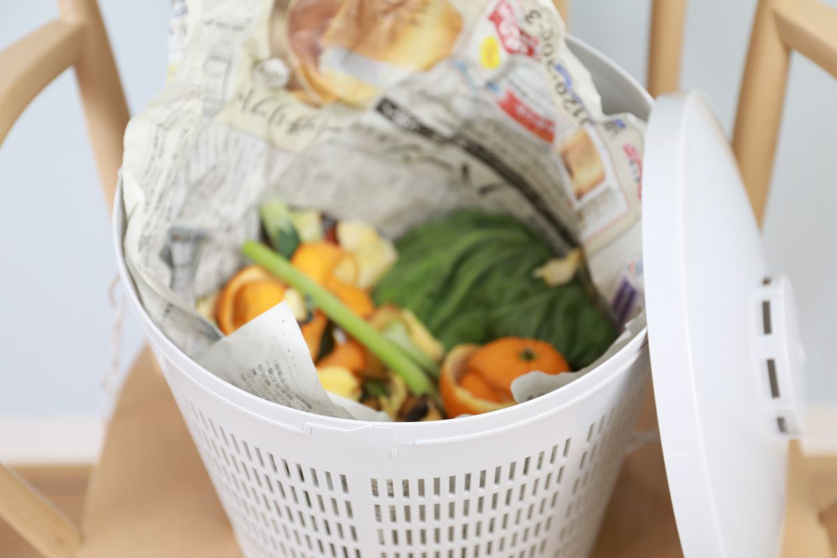 カラットに入った生ごみ