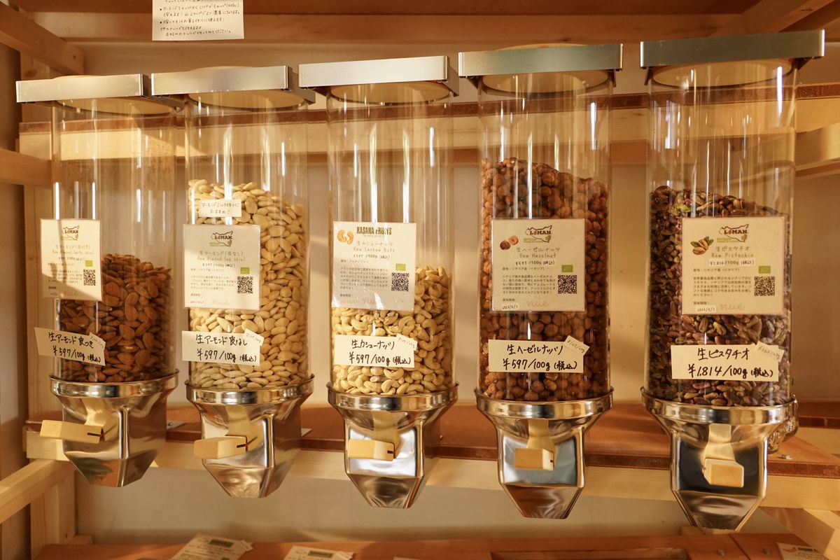 ガラス製のディスペンサー