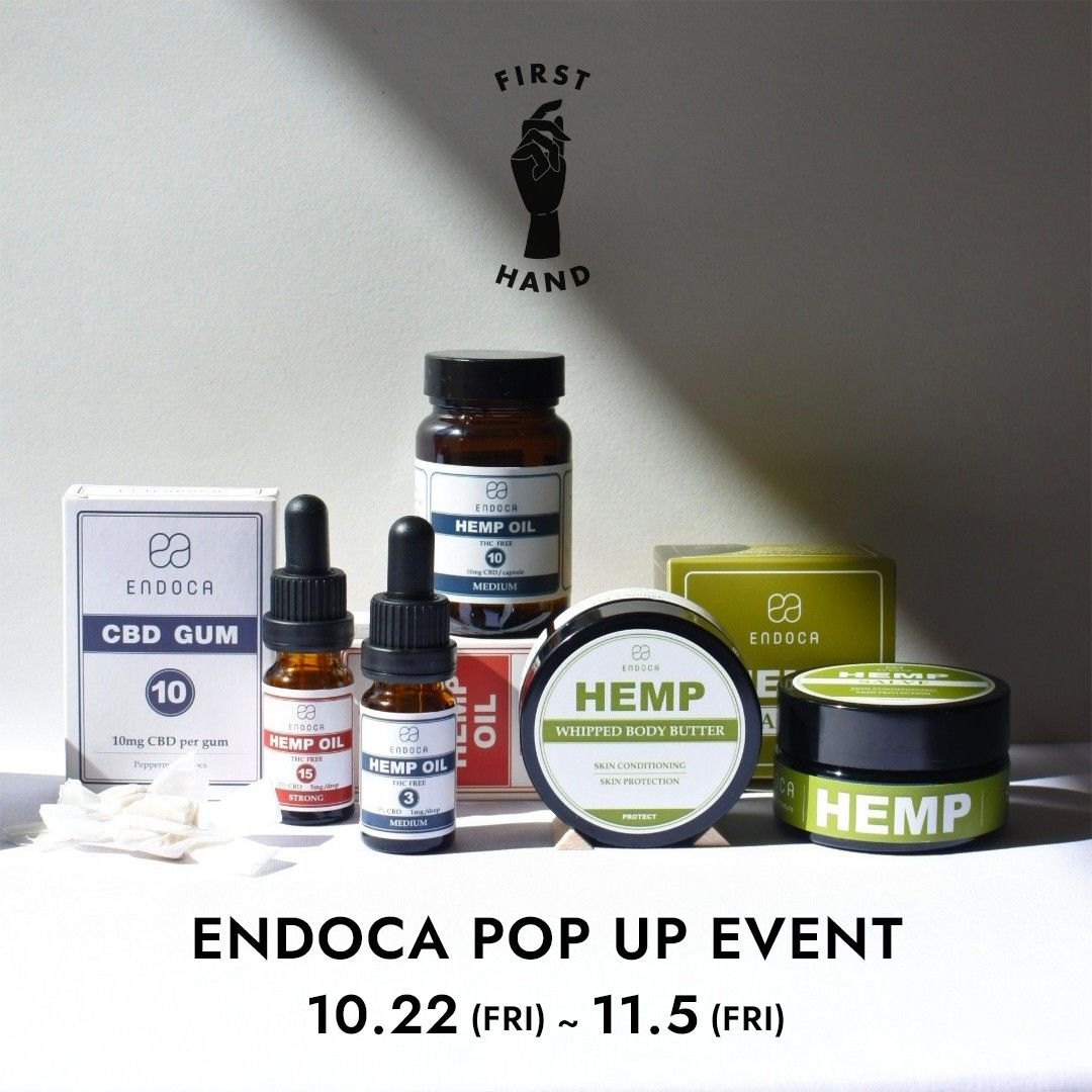 ENDOCAのポップアップイベントのビジュアル