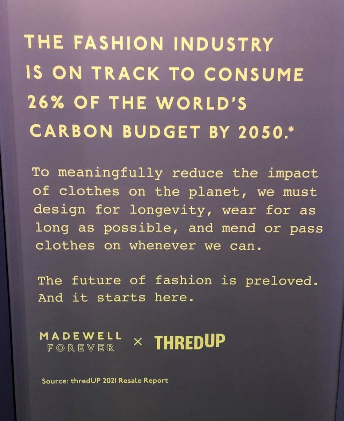 thredUPとMadewellのポップアップストア②