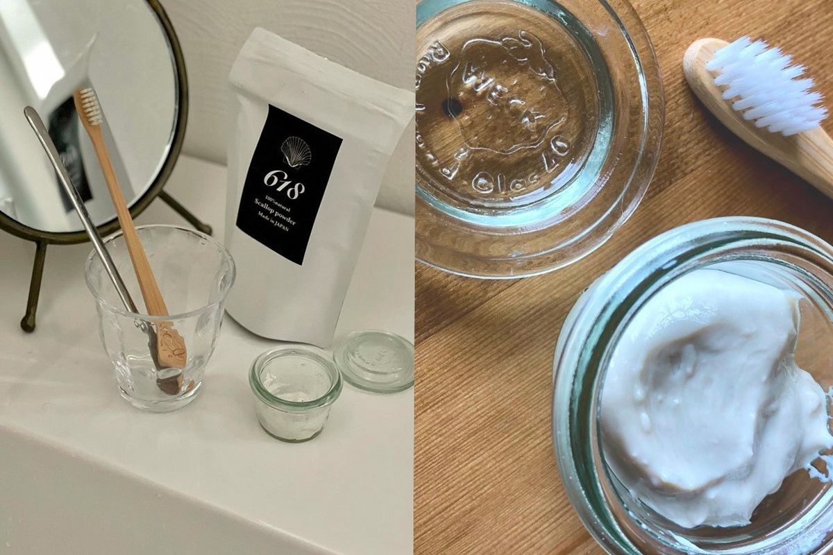 618 scallop powderをつかった無添加歯磨き粉のワークショップ