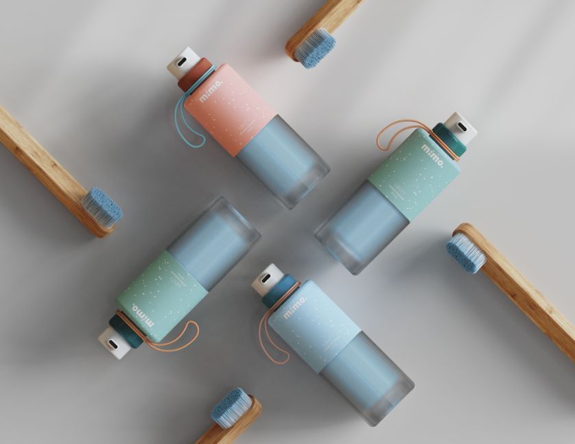 リフィル可能な歯磨き粉チューブ「Mimo」