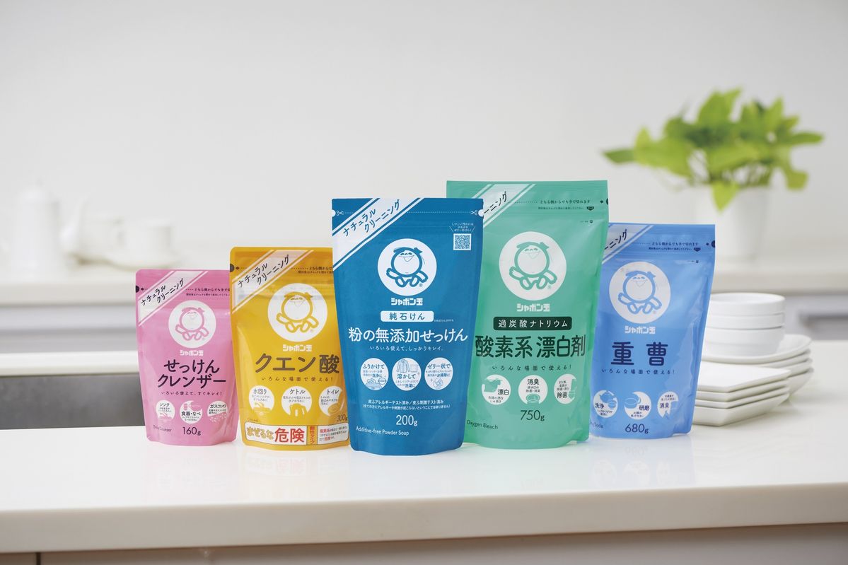 シャボン玉石けんのラインアップ
