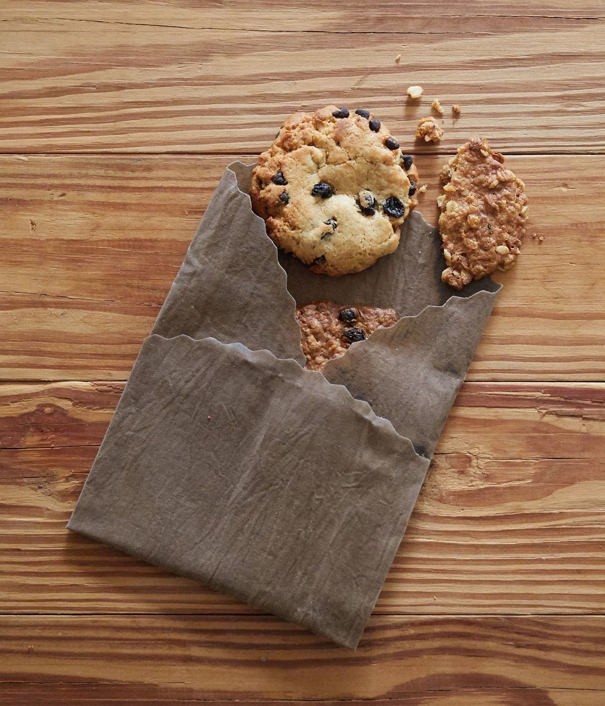 クッキーを包んだ蜜蝋ラップ