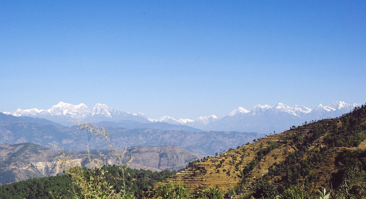 コタンの山々の景色