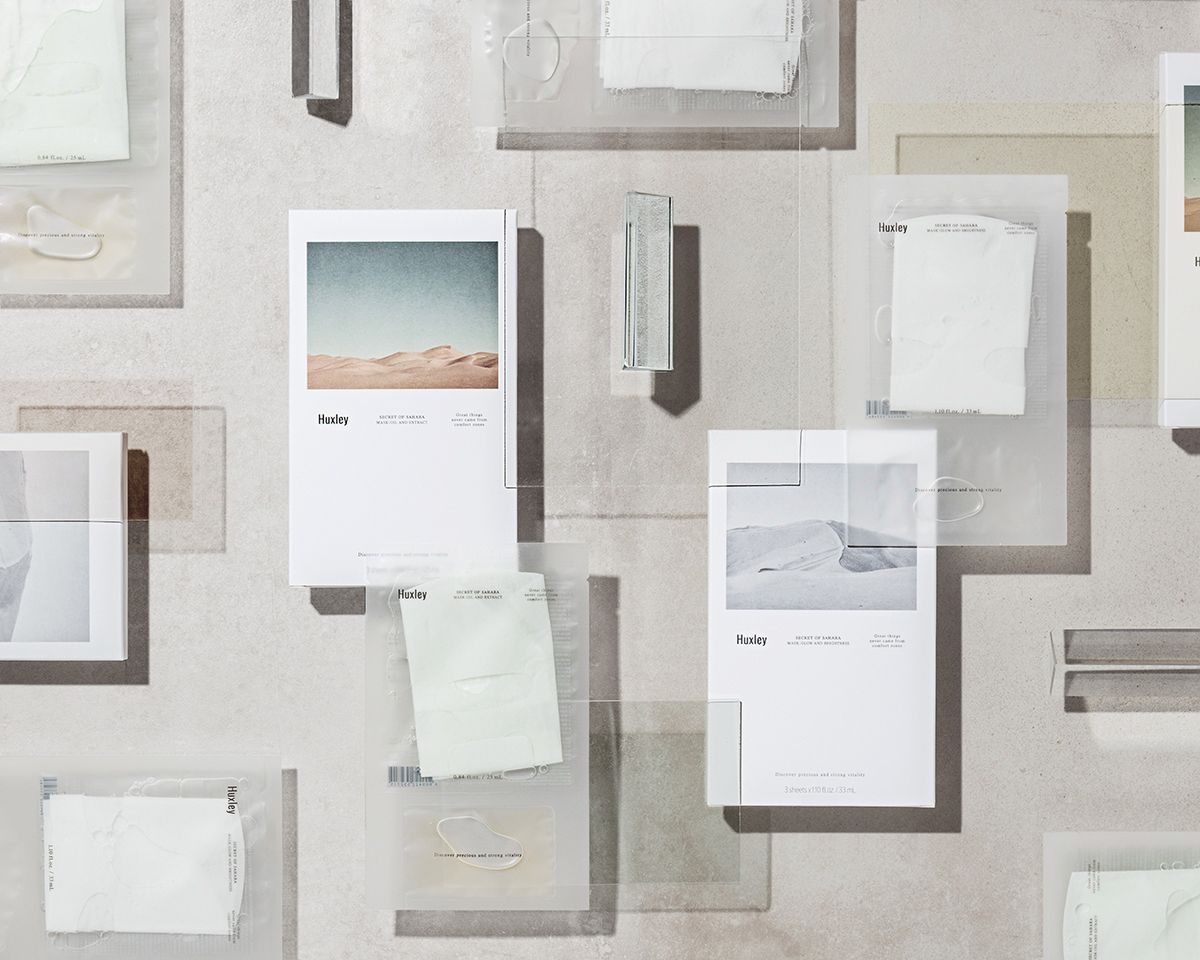 ２つ並べたシートマスク