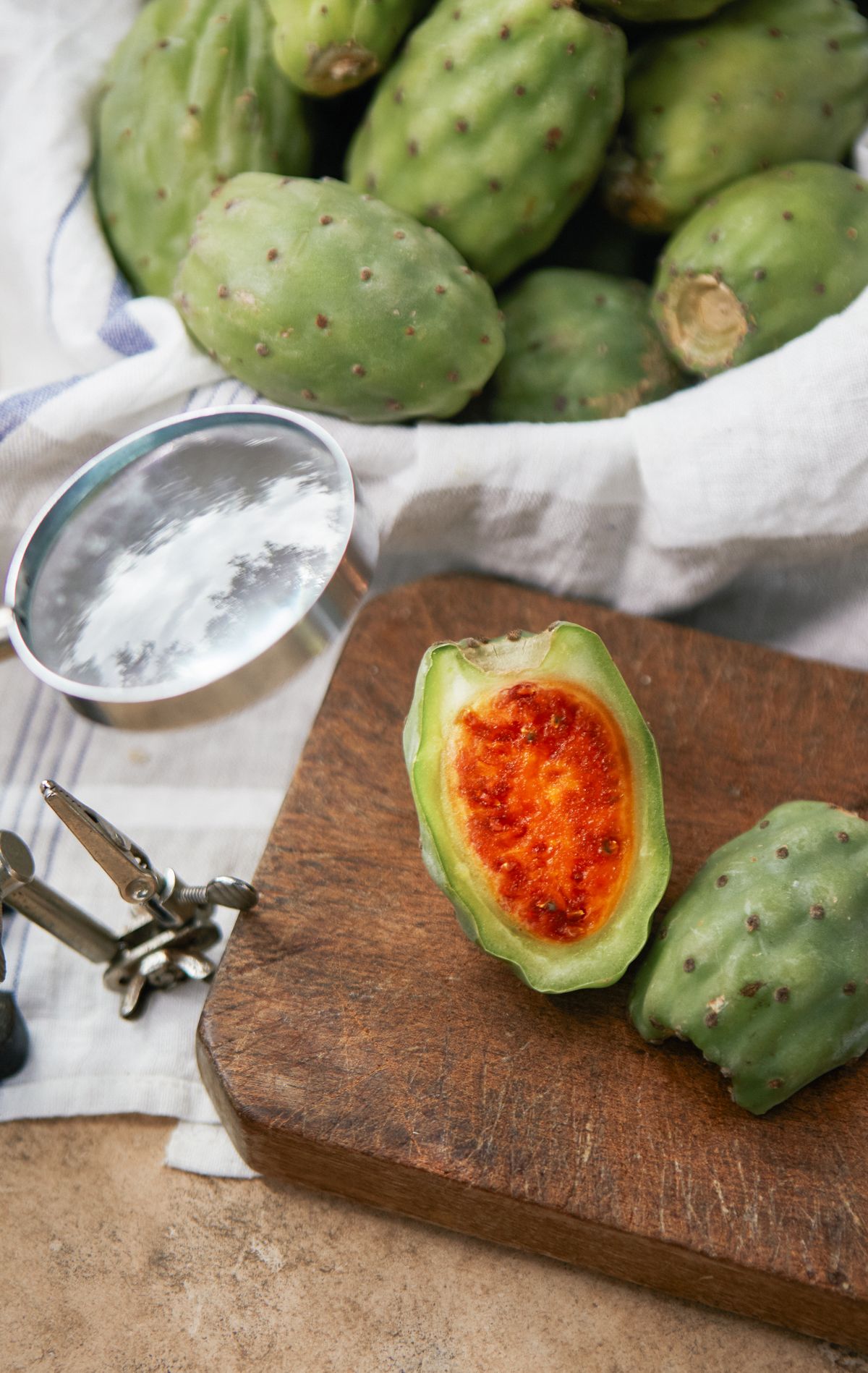 サボテンシードオイル抽出の様子