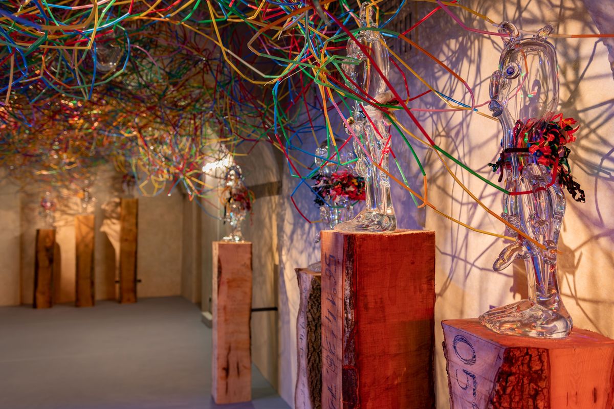 ミュージアム内のオブジェの写真