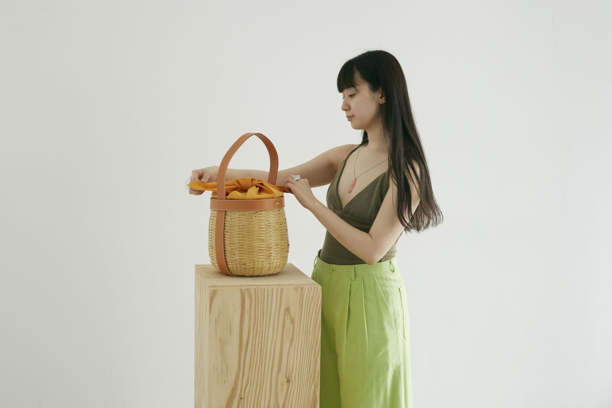 カゴバッグの内袋に使うTie Bag