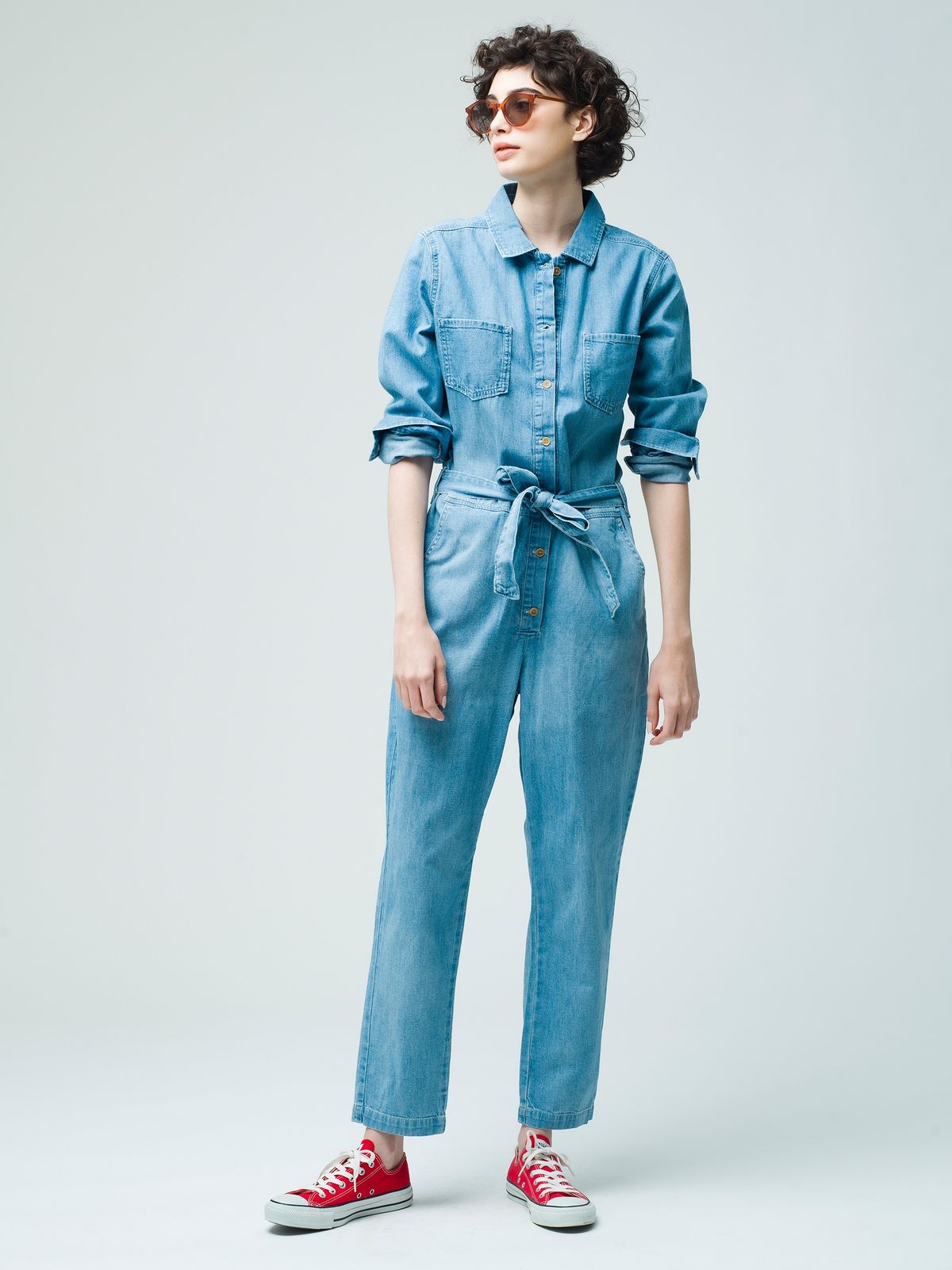 「OUTERKNOWN」のデニムジャンプスーツ