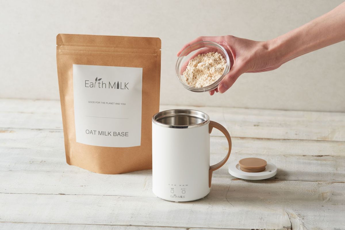 自分好みの甘さにアレンジできるパウダータイプのオーツミルク