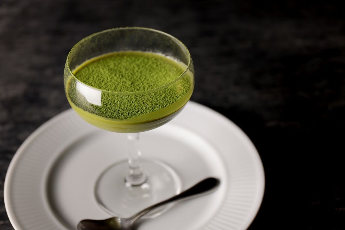 植物性ミルク「Earth MILK」を使った「「抹茶オーツミルクパンナコッタ」