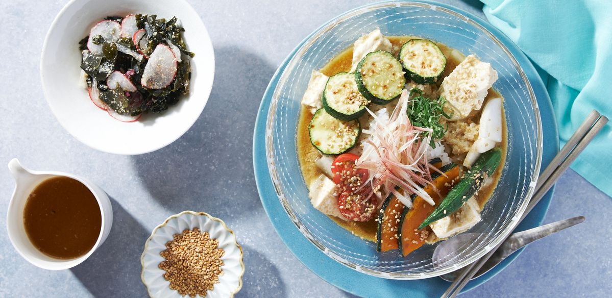 ヴィーガン彩野菜の香ばし冷や汁