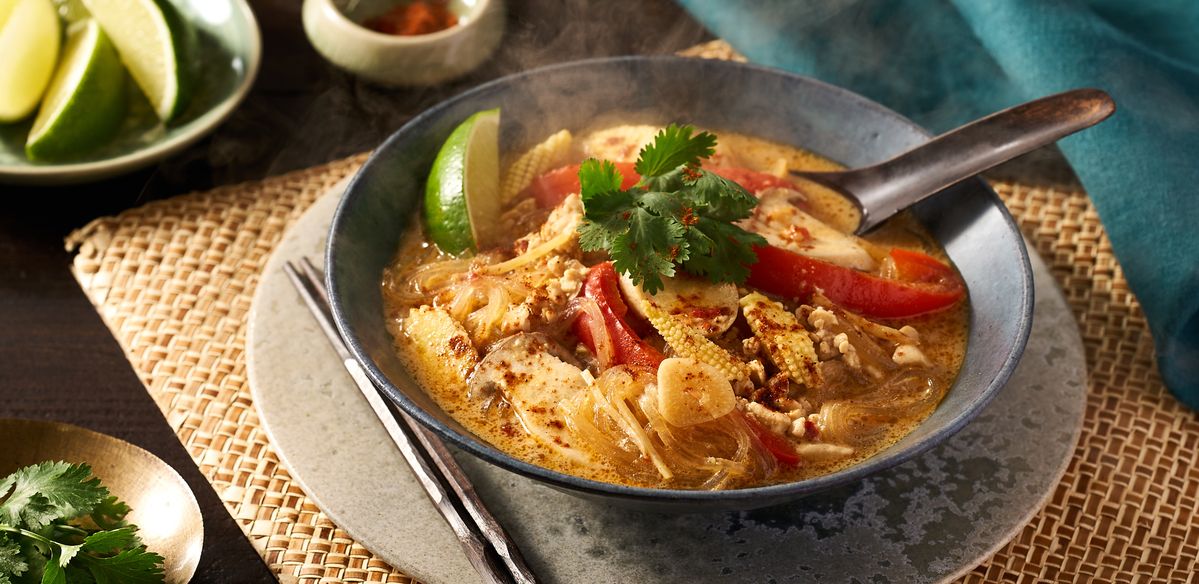 ヴィーガンココナッツ香るスープ