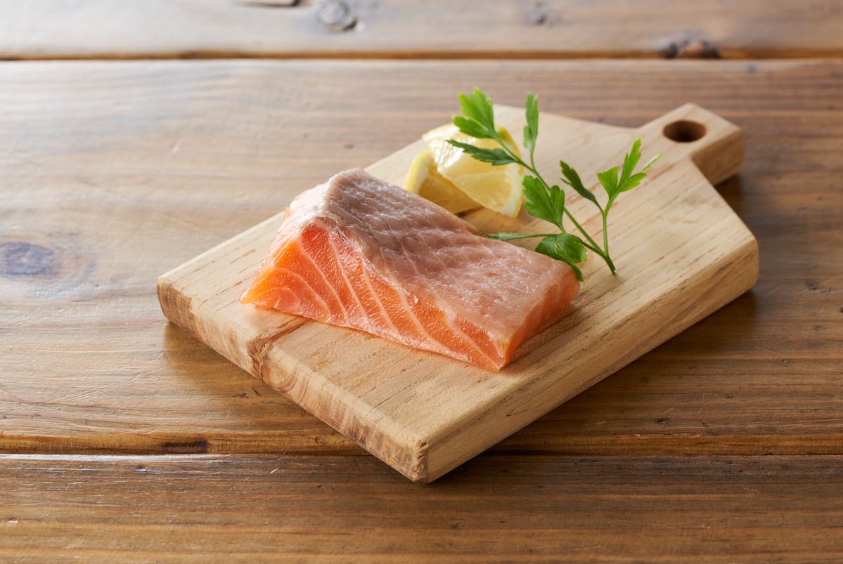 スモークサーモンの切り身