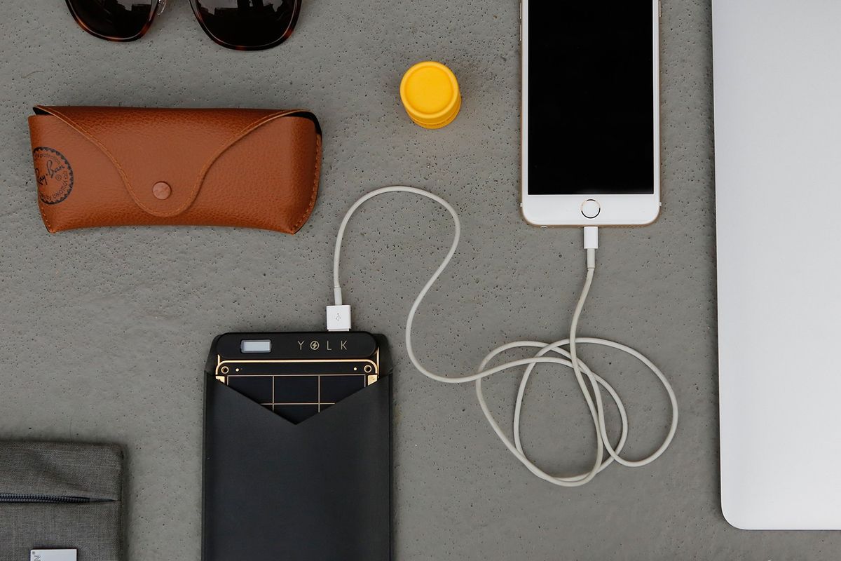 太陽光パネルを搭載したポータブル充電器