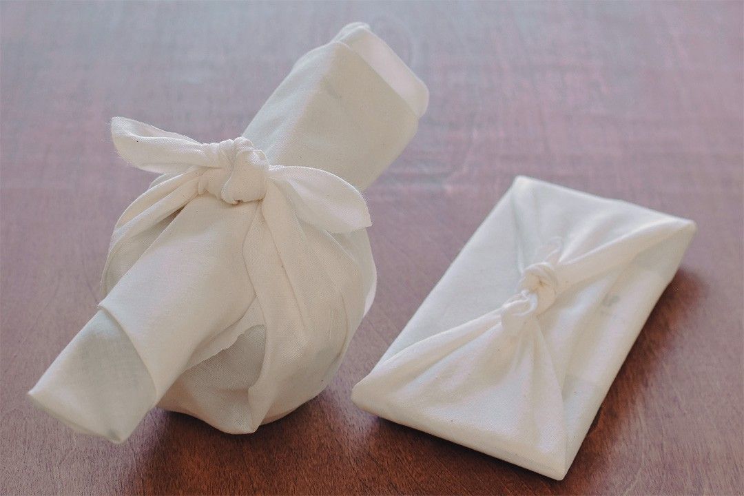 和晒を使ったエコ&サステナブルなラッピング方法