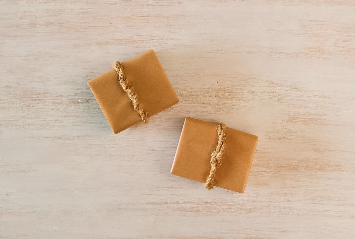 無漂白パーチメントベイキングペーパーでラッピング