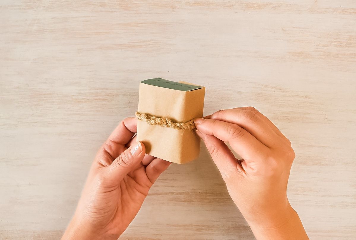 無漂白パーチメントベイキングペーパーでラッピングする手順