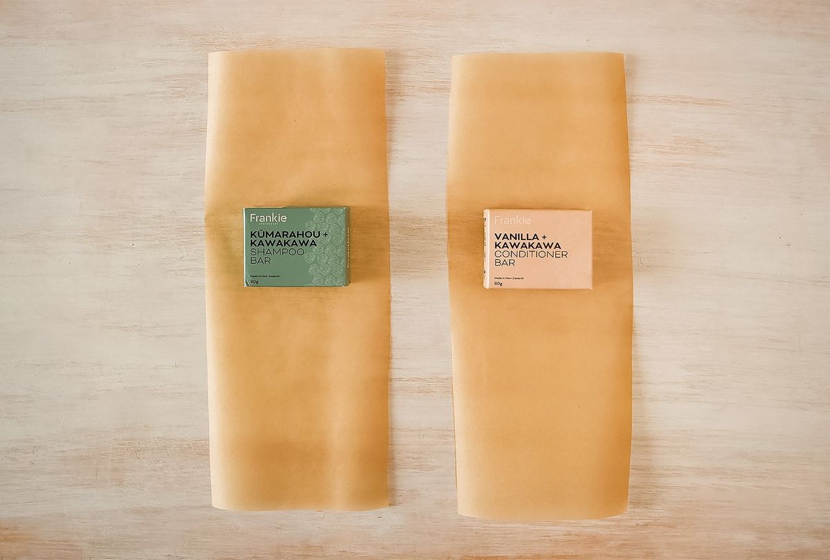 無漂白パーチメントベイキングペーパーでラッピングする手順