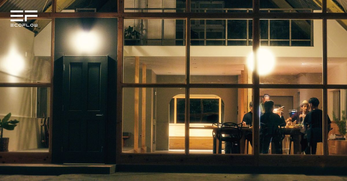 夜のEcoFlow House
