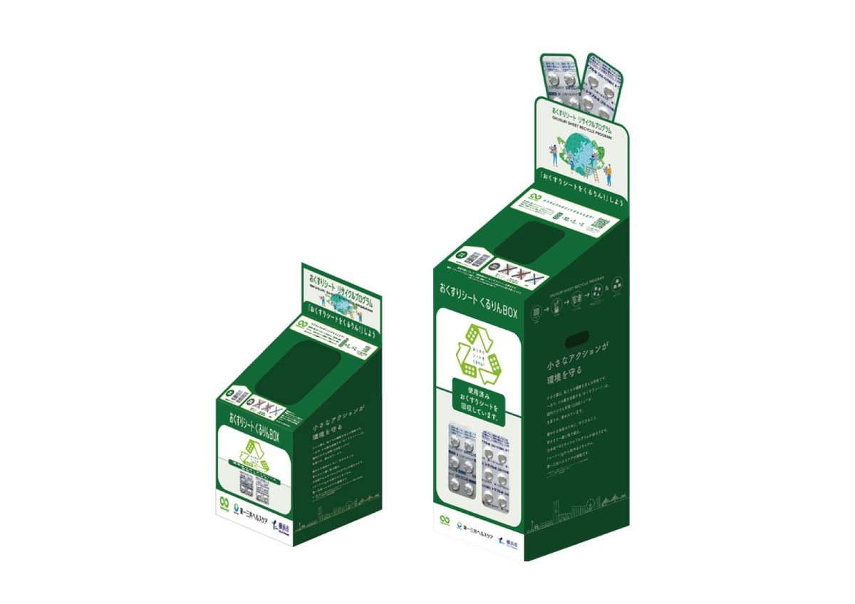 専用回収ボックス「おくすりシートくるりんBOX」