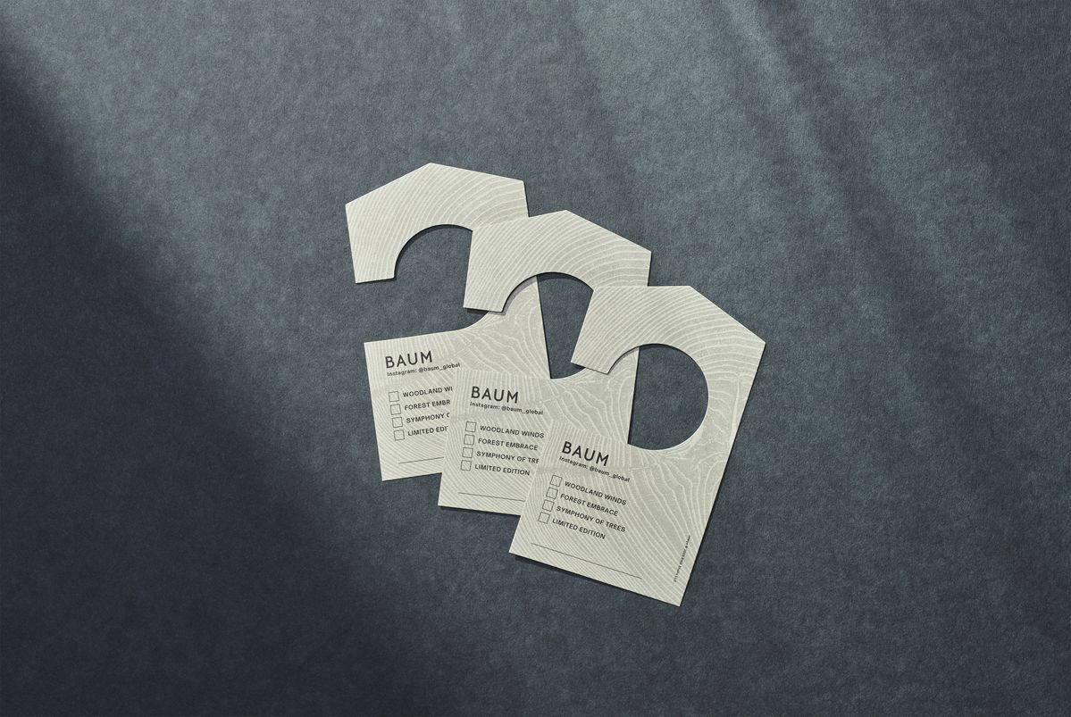 資生堂「BAUM]ではごみを減らす取り組みとして、試香紙のペーパーフレグランスに