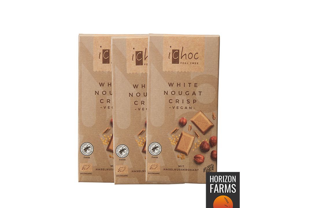 フェアトレードチョコレートのおすすめ、ホワイトヌガークリスプ