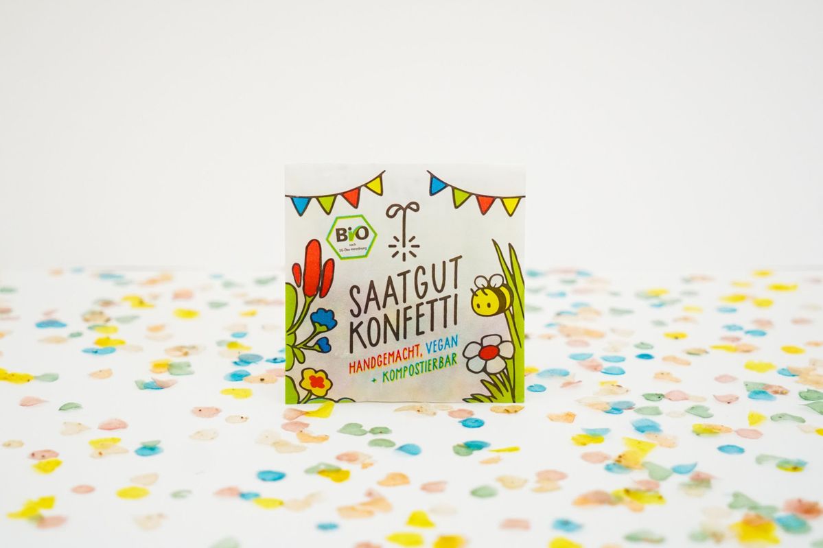 ドイツのスタートアップSaatgutKonfettiが開発したサステナブルな紙吹雪