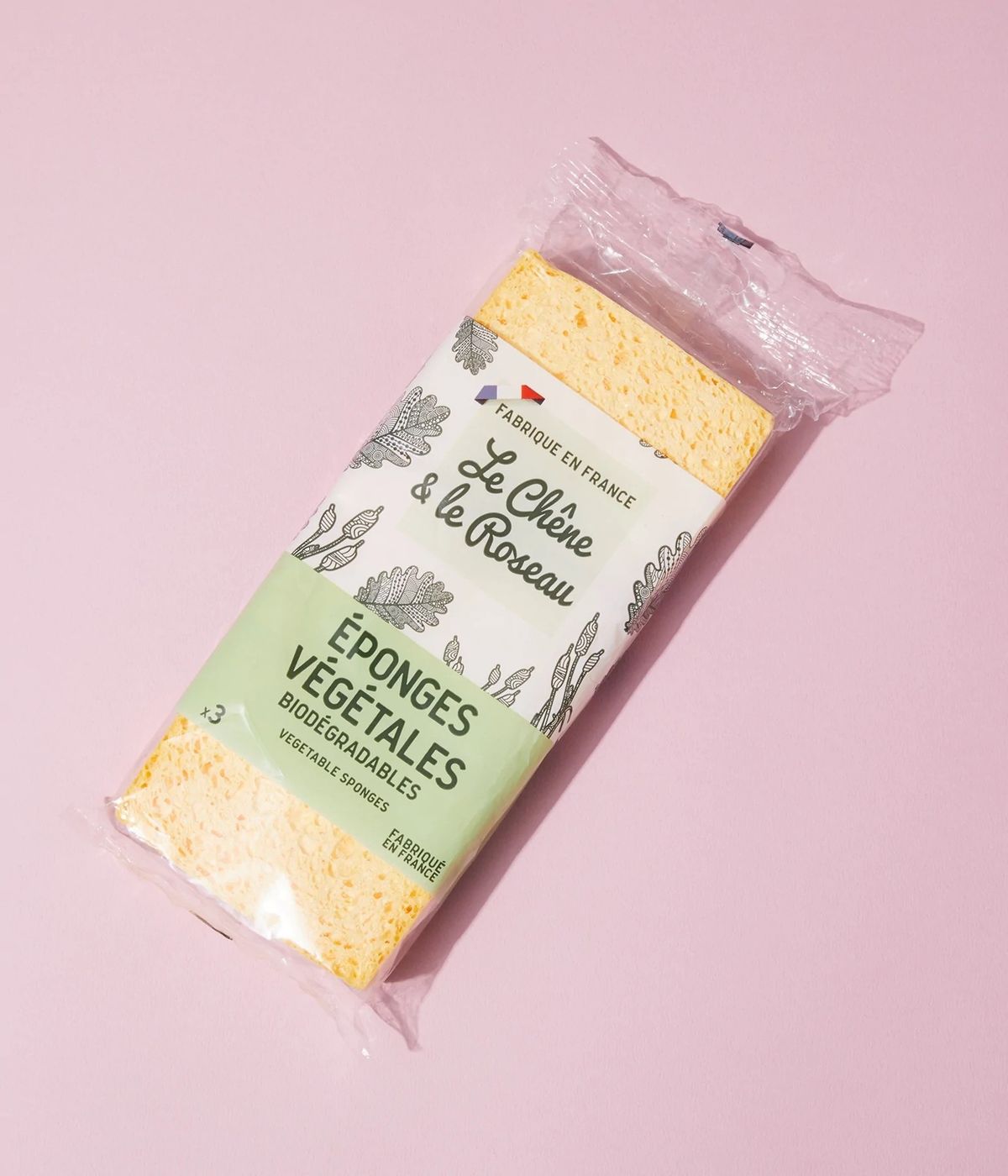 セルロース100％のル・シェンヌ・エ・ル・ロゾー ベジタブルスポンジ