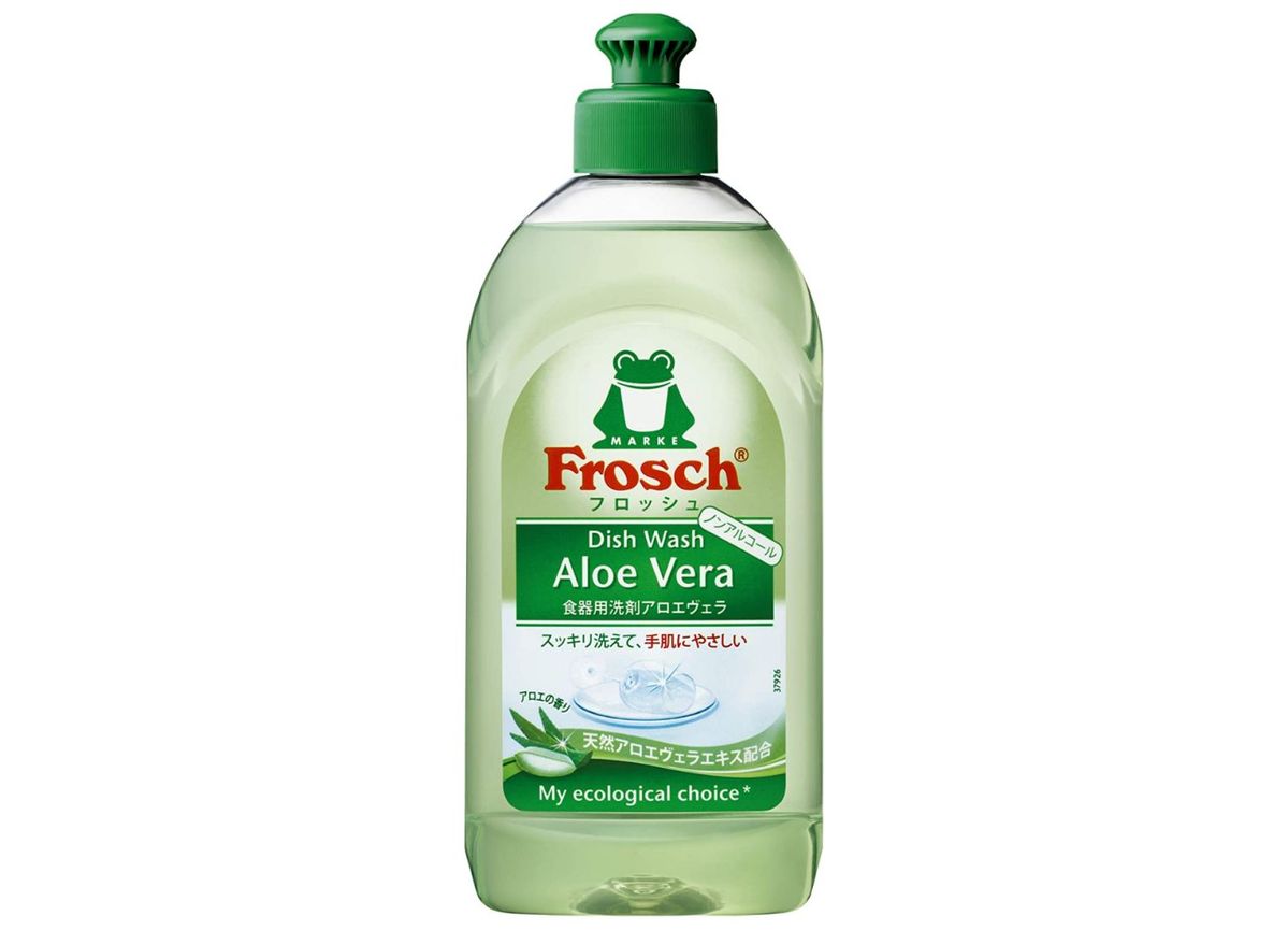 環境にやさしい食器用洗剤「Frosch アロエヴェラ」のボトル