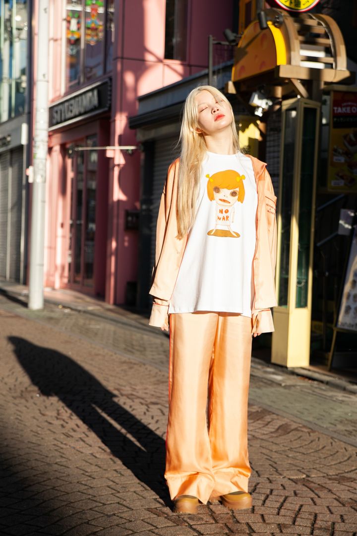 Stella McCartney 奈良美智 ナラ オーガニックコットン フーディ Stella McCartney 奈良美智 ナラ オーガニックコットン フーディ