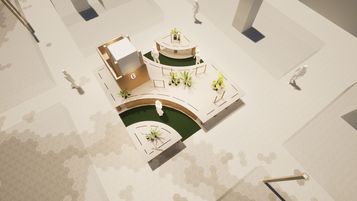 b8ta Osaka – Hankyu Umeda店舗パース