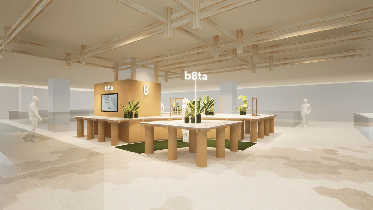 b8ta Osaka – Hankyu Umeda店舗パース