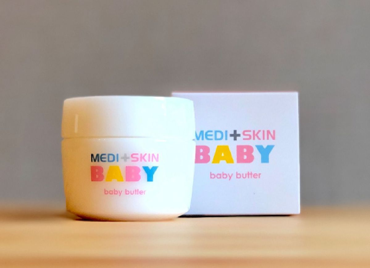 オーガニックボディクリーム メディスキンベビーのナチュラルベビーバター